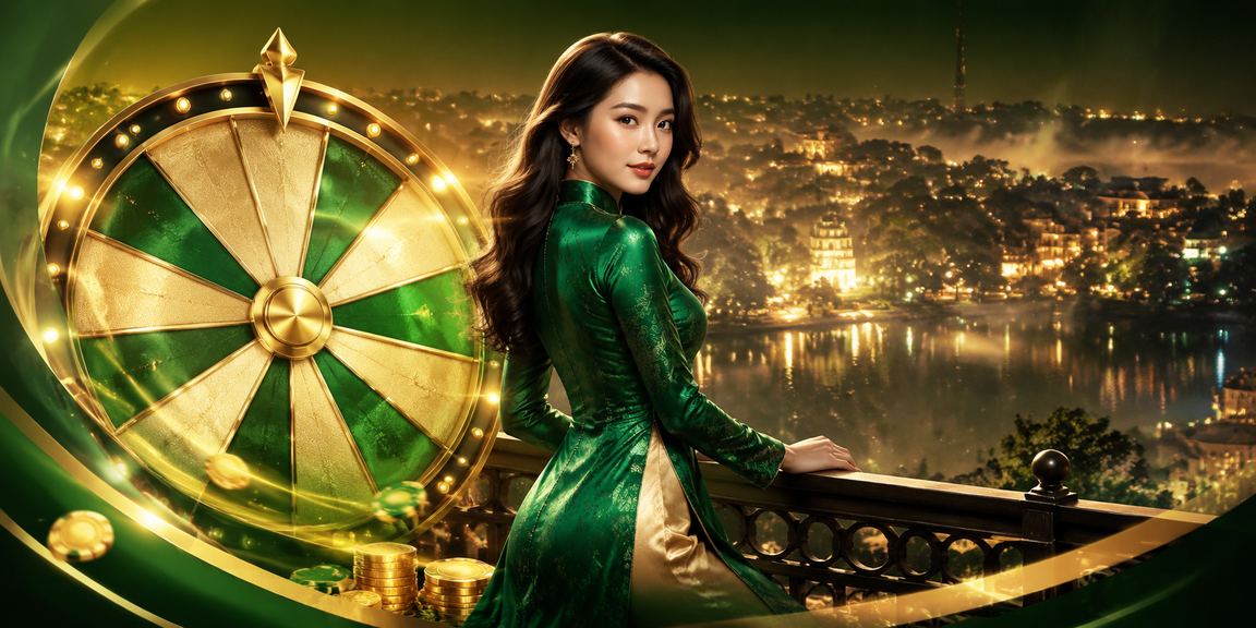 Cô gái mặc áo dài tham gia chương trình quay số may mắn tại Đà Lạt